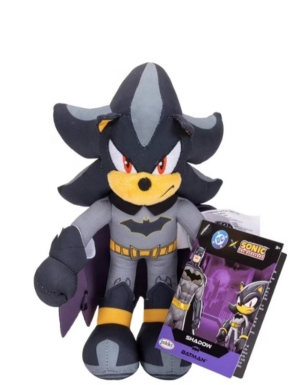 DC X Sonic Shadow the Hedgehog Batman Jacket Plush New